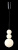 Подвесной светодиодный светильник Crystal Lux Desi SP3 Chrome/White