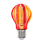 Лампа светодиодная Eglo E27 6,5W 1800K красная 12568