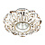 370323 SPOT NT17 306 белый/золото Встраиваемый декоративный светильник GX5.3 50W 12V PATTERN