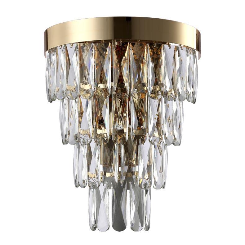 Настенный светильник Crystal Lux Abigail AP3 Gold/Transparent