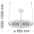 Подвесной светильник Maytoni MOD037PL-L48B