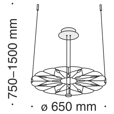 Подвесной светильник Maytoni MOD037PL-L16B