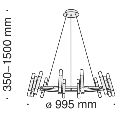 Подвесной светильник Maytoni MOD031PL-24B